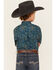 Image #4 - Cinch Boys' Paisley Print Long Sleeve Button-Down Western Shirt, Blue, hi-res