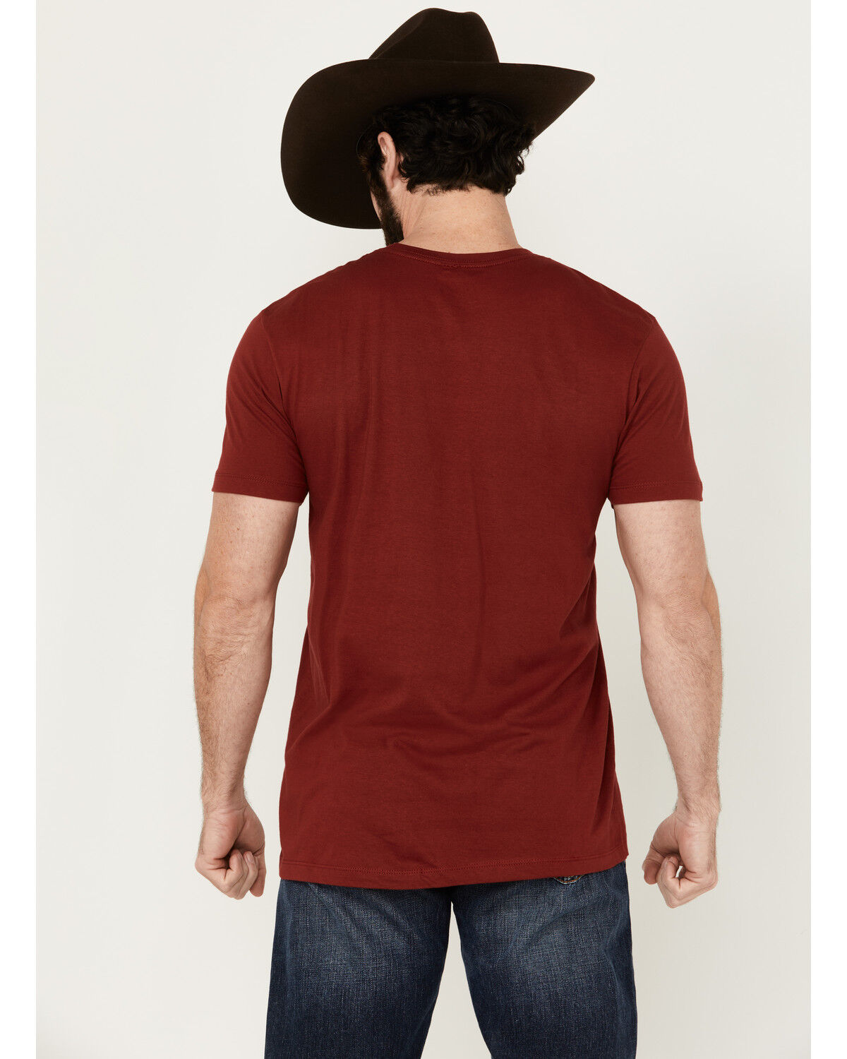 Image #4 - Moonshine Spirit Men's Authentic Short Sleeve Graphic T-Shirt, Burgundy, hi-res
