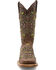 Image #4 - Ferrini Women's Blossom Inlay Western Boots - Broad Square Toe, Brown, hi-res