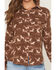 Image #3 - Wild Moss Women's Horse Print Long Sleeve Button-Down Western Shirt, Brown, hi-res
