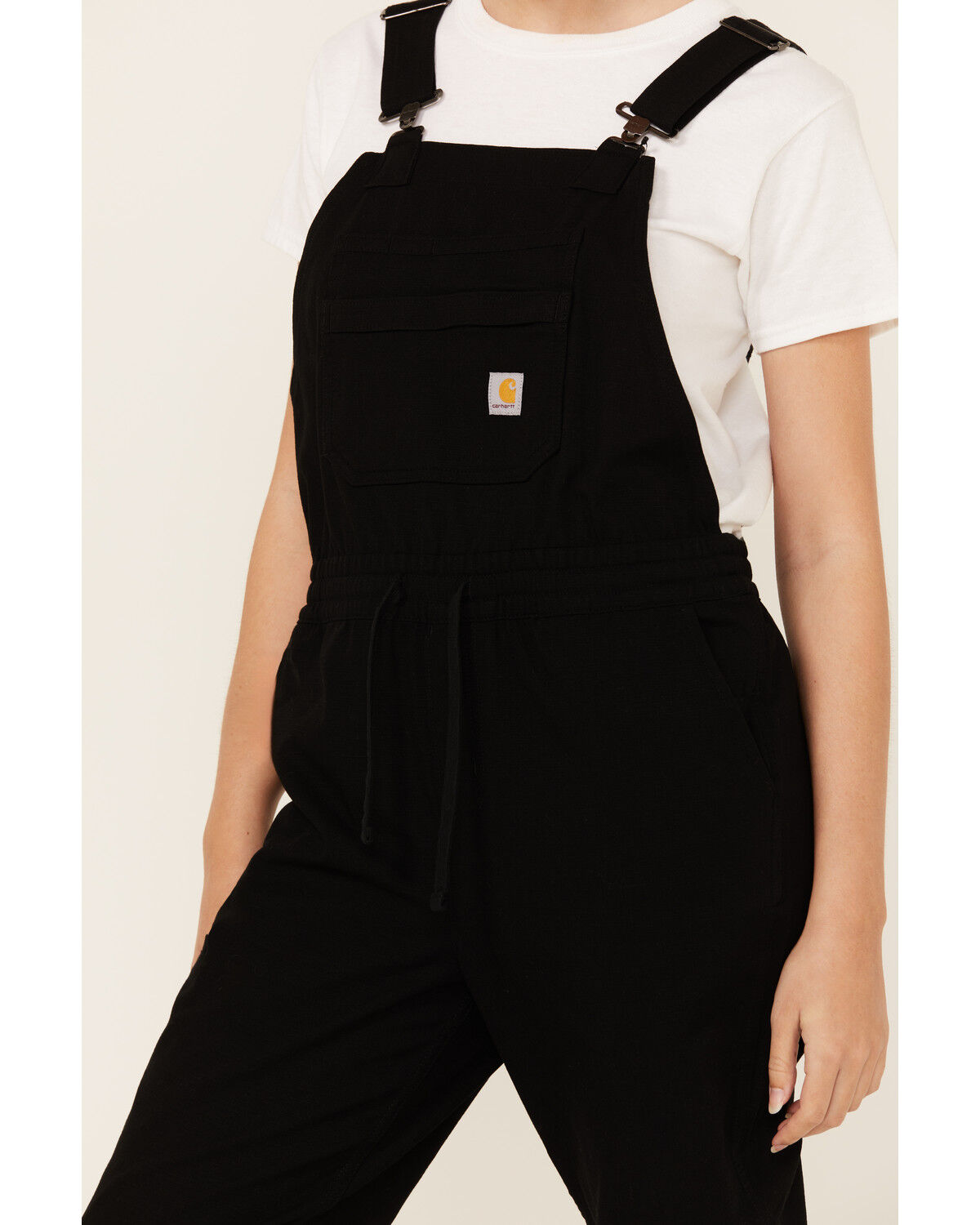 Image #3 - Carhartt Women's Force® Relaxed Fit Ripstop Bib Overalls, Black, hi-res