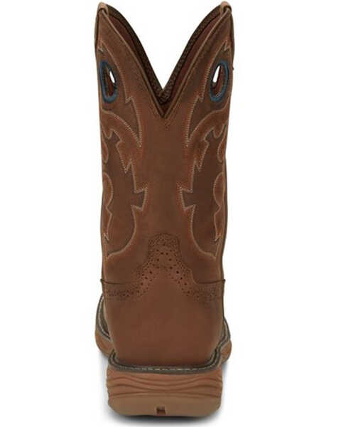Image #5 - Justin Men's Rush Barley Western Work Boots - Soft Toe, Brown, hi-res