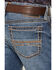 Image #4 - Ariat Men's Boot Barn Exclusive M7 Livermore Coltrane Medium Wash Slim Straight Stretch Denim Jeans, Medium Wash, hi-res