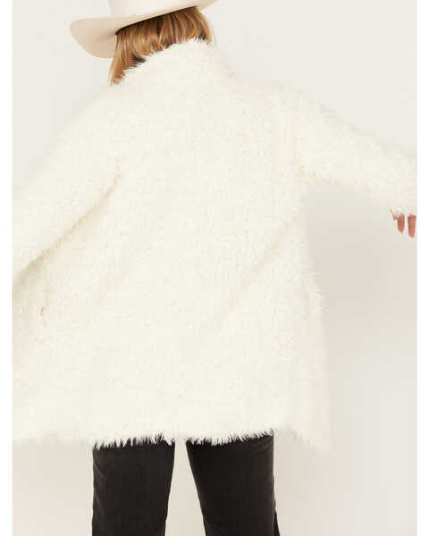 Image #4 - Shyanne Women's Faux Fur Fluffy Coat, Ivory, hi-res