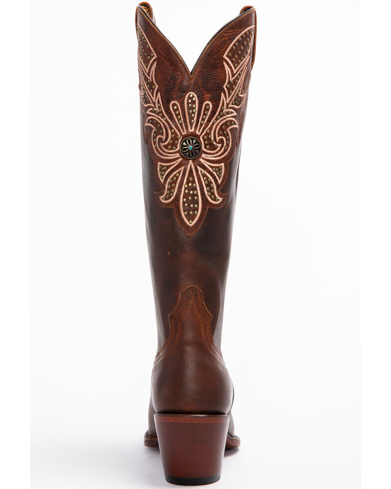 Shyanne Women's Concho Western Boots - Snip Toe, Brown, hi-res
