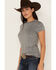 Image #2 - RANK 45® Women's Solid Short Sleeve Performance Tee, Grey, hi-res
