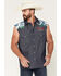 Image #1 - Coors Men's Boot Barn Exclusive Mountain Sleeveless Pearl Snap Bubba, Blue, hi-res