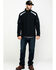 Hawx Men's Reflective Polar Fleece Zip-Front Work Moto Jacket - Big, Black, hi-res