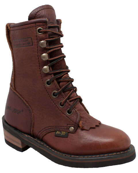 Image #1 - Ad Tec Boys' Packer Boots - Round Toe, Chestnut, hi-res