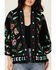 Image #3 - Johnny Was Women's Embroidered Cropped Kimono, Black, hi-res