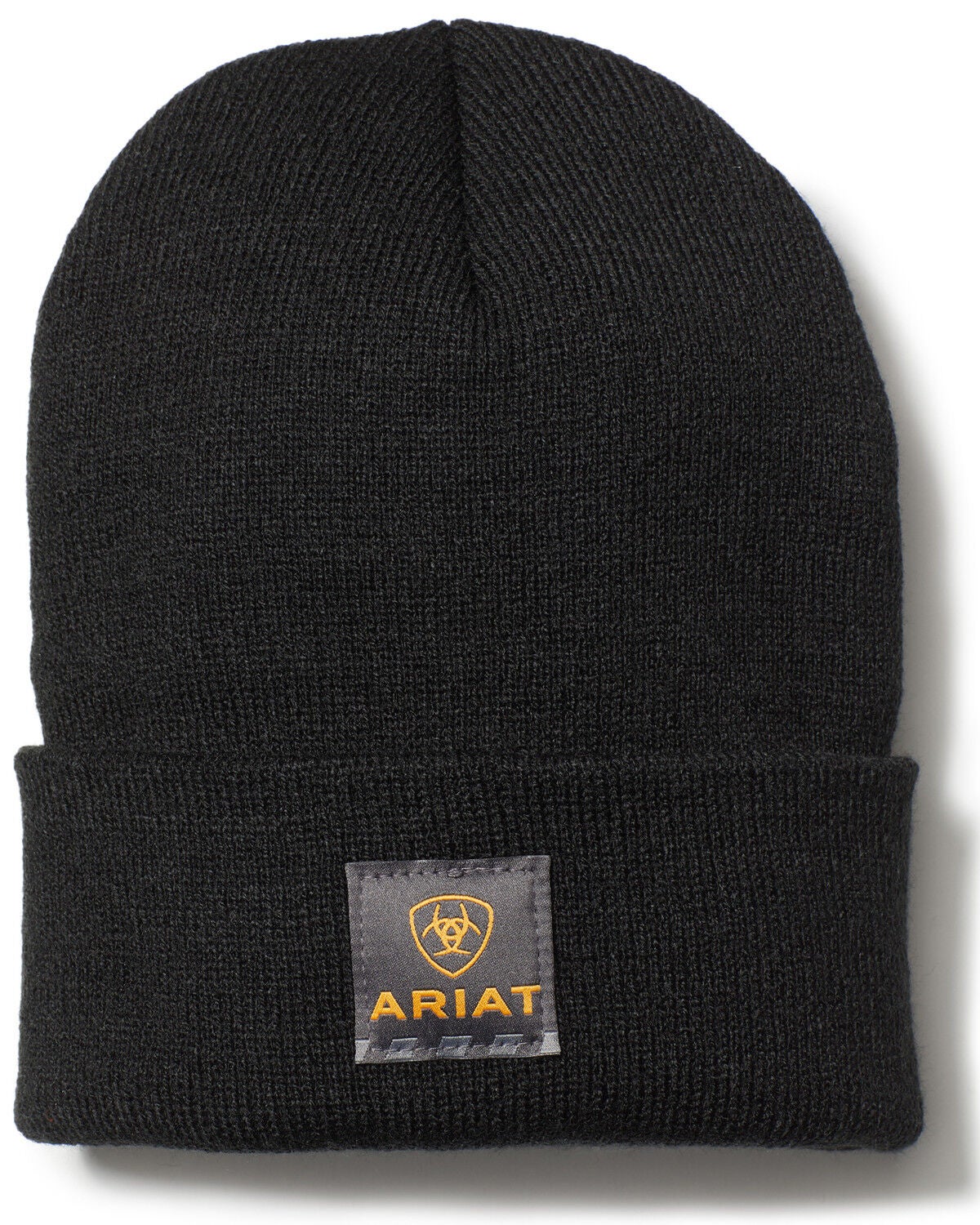 Ariat Men's Black Rebar Watch Work Beanie Cap, Black, hi-res