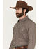 Image #2 - Cinch Men's Geo Print Long Sleeve Snap Western Shirt, Multi, hi-res