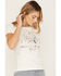 Image #2 - Idyllwind Women's Calamity Short Sleeve Graphic Trustie Tee, Ivory, hi-res