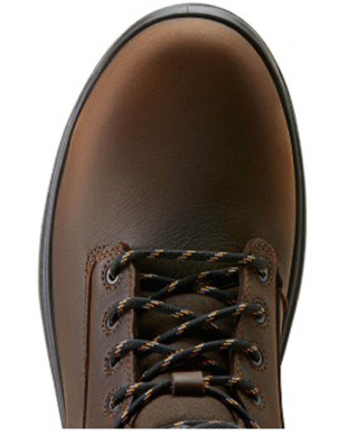 Image #4 - Ariat Men's 8" Turbo Waterproof Work Boots - Carbon Toe, Dark Brown, hi-res