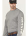 Image #4 - Hawx Men's FR Hawk Long Sleeve Graphic Work Shirt, Light Grey, hi-res