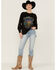 Image #4 - Cleo + Wolf Women's Day Dreaming, Day Drinking Graphic Thermal Pullover Sweatshirt, Black, hi-res
