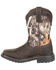 Rocky Boys' Big Kid Ride FLX Waterproof Western Work Boots - Soft Toe, Brown, hi-res