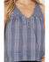 Image #3 - Cleo + Wolf Women's Evelyn Lace Inset Tonal Tank Top, Steel Blue, hi-res