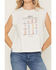 Image #3 - Levi's Women's Boots Graphic Muscle Tee, White, hi-res
