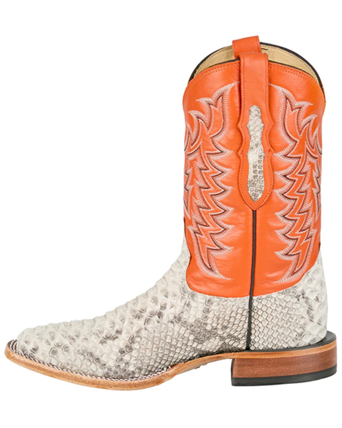 Image #3 - Tony Lama Men's Heritage Exotic Python Western Boots - Broad Square Toe, Natural, hi-res