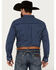 Image #4 - Cody James Men's Rough Road Geo Print Long Sleeve Button-Down Stretch Western Shirt, Navy, hi-res