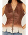 Image #3 - Cripple Creek Women's Ombre Zip Front Studded Leather Vest, Brown, hi-res