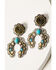 Image #2 - Shyanne Women's Wild Blossom Crescent Turquoise Earrings, Multi, hi-res