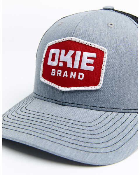 Image #2 - Okie Men's Wiley Logo Patch Mesh-Back Ball Cap , Charcoal, hi-res