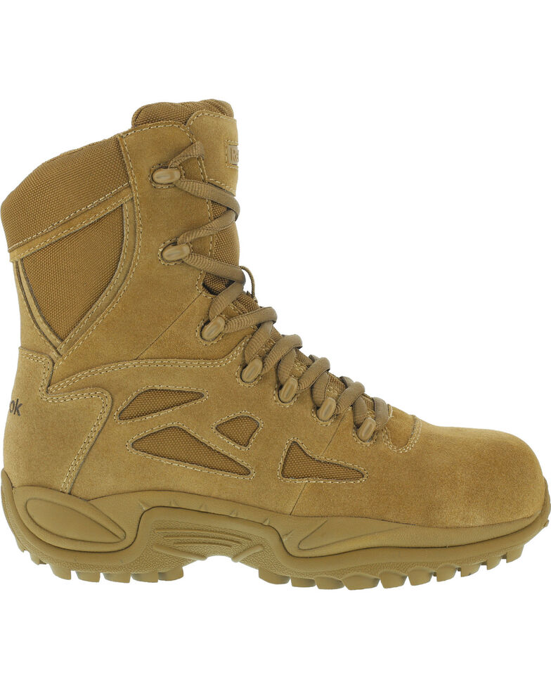 Reebok Men's Stealth 8" Tactical Boots - Composite Toe, Honey, hi-res