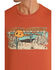 Image #2 - Rock & Roll Denim Men's Scenic Desert Print Short Sleeve Graphic T-Shirt , Dark Orange, hi-res
