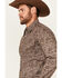 Image #2 - Rock & Roll Denim Men's Paisley Print Long Sleeve Snap Stretch Western Shirt, Brown, hi-res