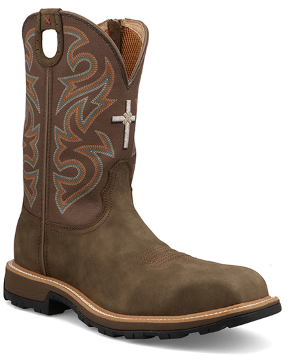 Image #1 - Twisted X Men's 11" UltraLite X&trade; Work Boots - Nano Composite Toe, Taupe, hi-res