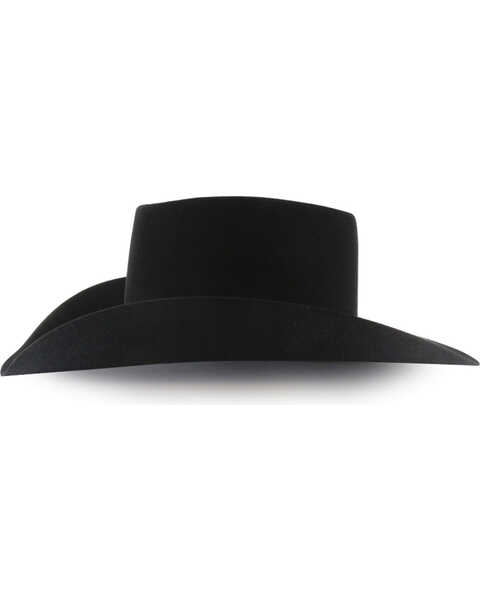 Image #5 - Rodeo King Brick 5X Felt Cowboy Hat, Black, hi-res