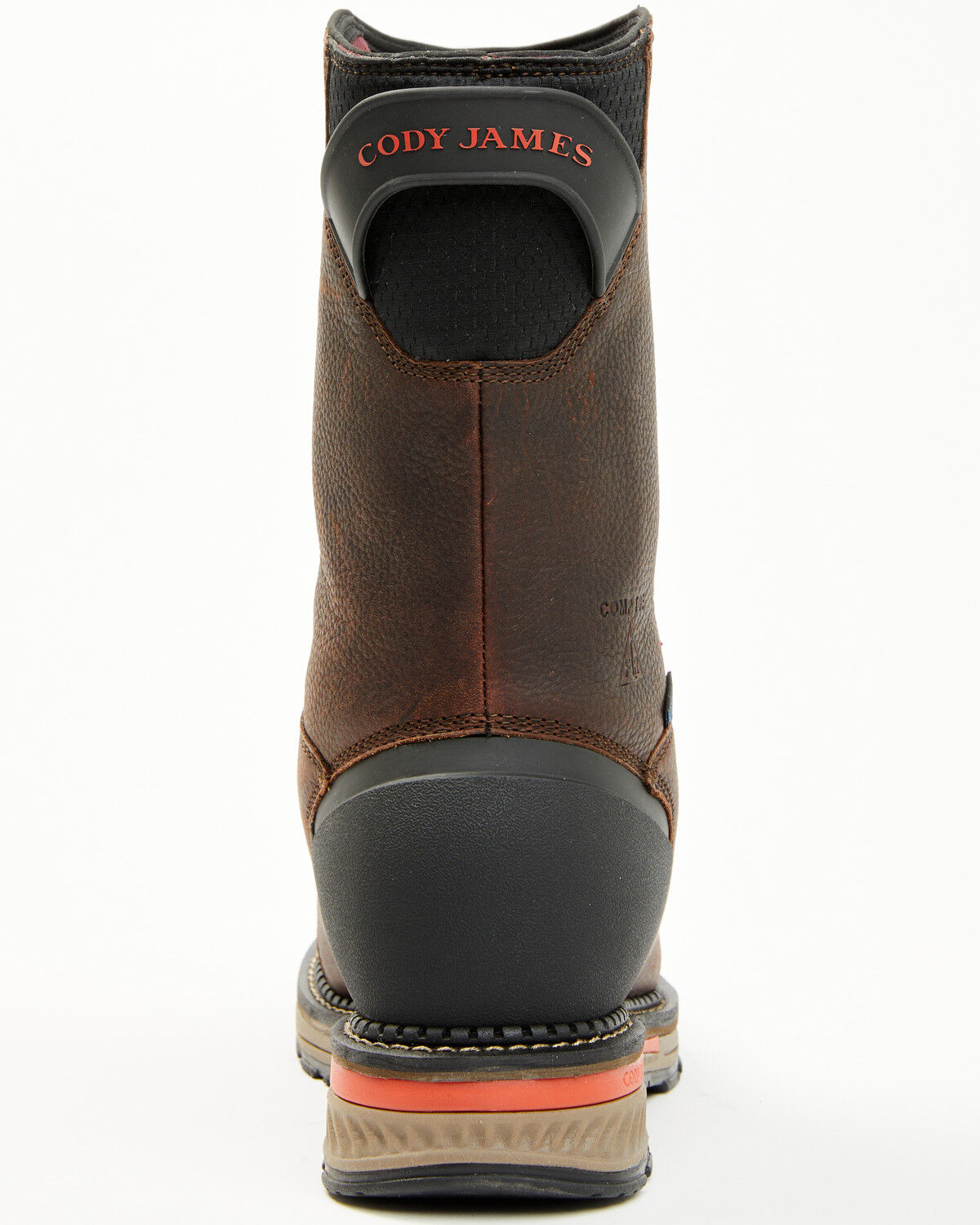 Image #5 - Cody James Men's Pull-On Insulated Work Boots - Composite Toe, Brown, hi-res