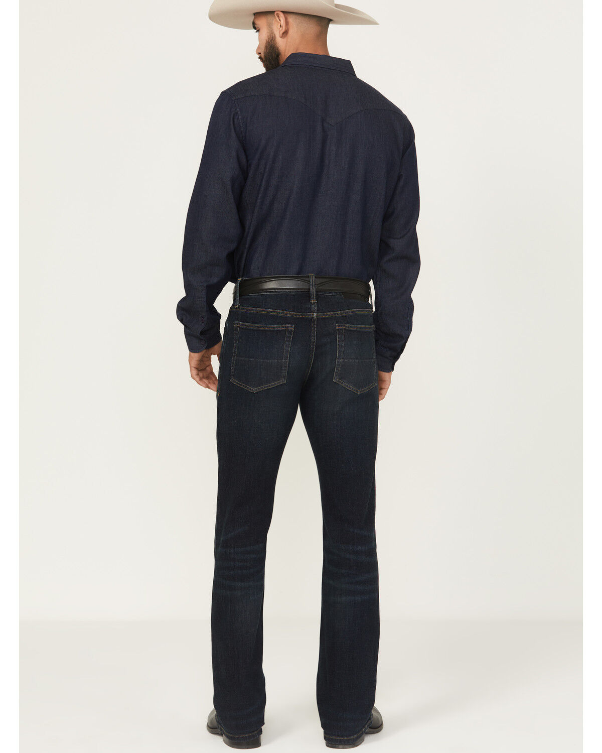 Image #3 - Cody James Black 1978® Men's Dexter Dark Wash Slim Bootcut Stretch Denim Jeans, Dark Wash, hi-res