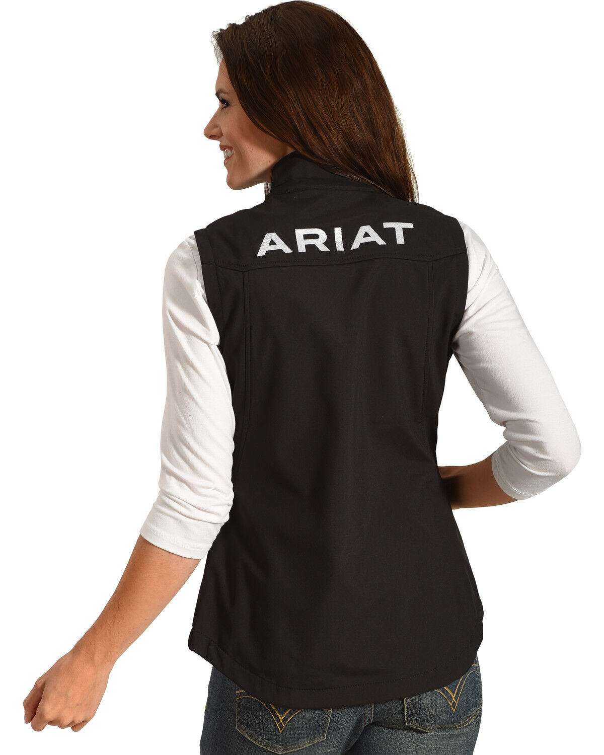 ariat women's black vest