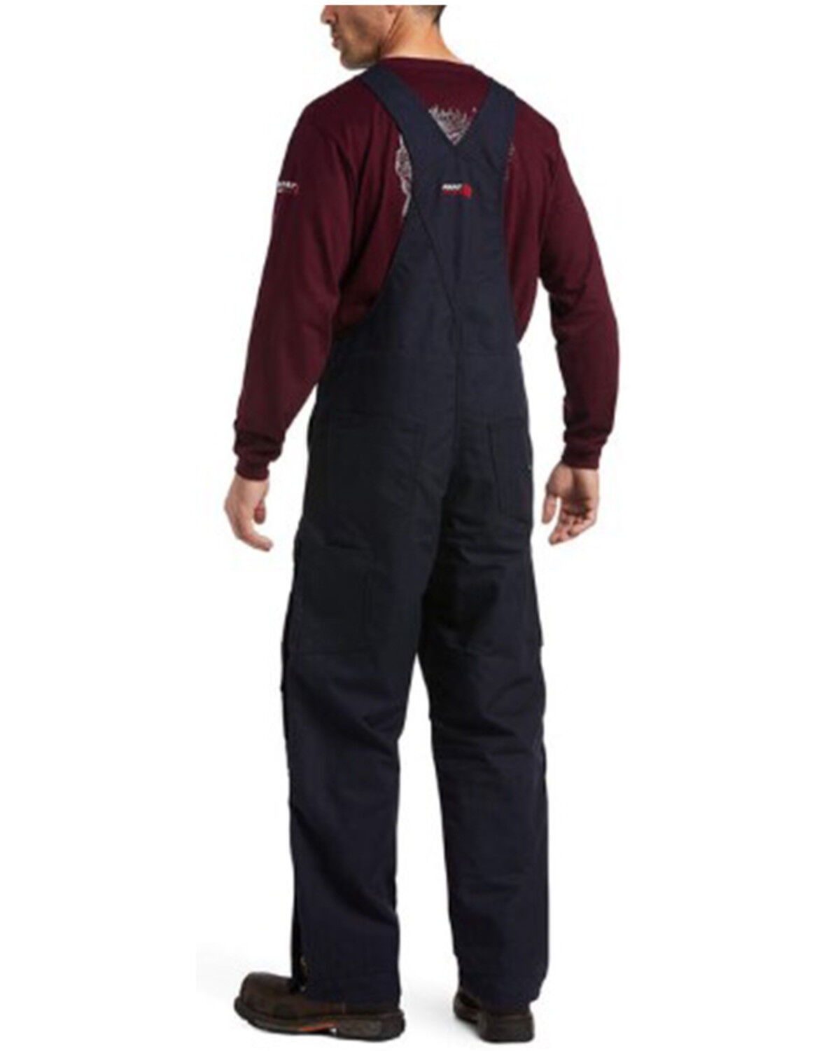 Image #2 - Ariat Men's Flame Resistant Insulated Bib 2.0 Work Overalls, Navy, hi-res