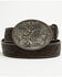 Image #1 - Cody James Men's Lander Tooled Leather Buckle Belt, Chestnut, hi-res