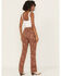 Image #3 - Rock & Roll Denim Women's Horse Print High Rise Bargain Bootcut Stretch Jeans, Brown, hi-res