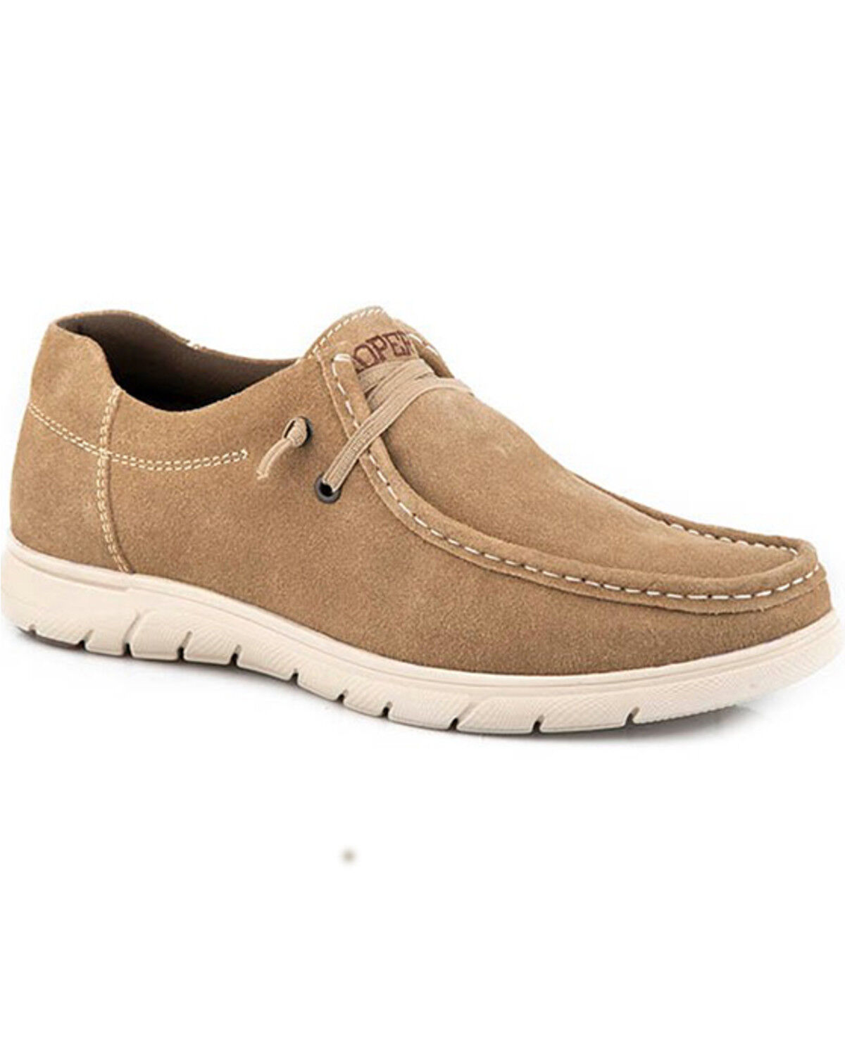 Image #1 - Roper Men's Cliff Casual Shoes - Moc Toe, Tan, hi-res