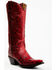 Image #1 - Idyllwind Women's Slay Exotic Python Western Boots - Snip Toe, Red, hi-res