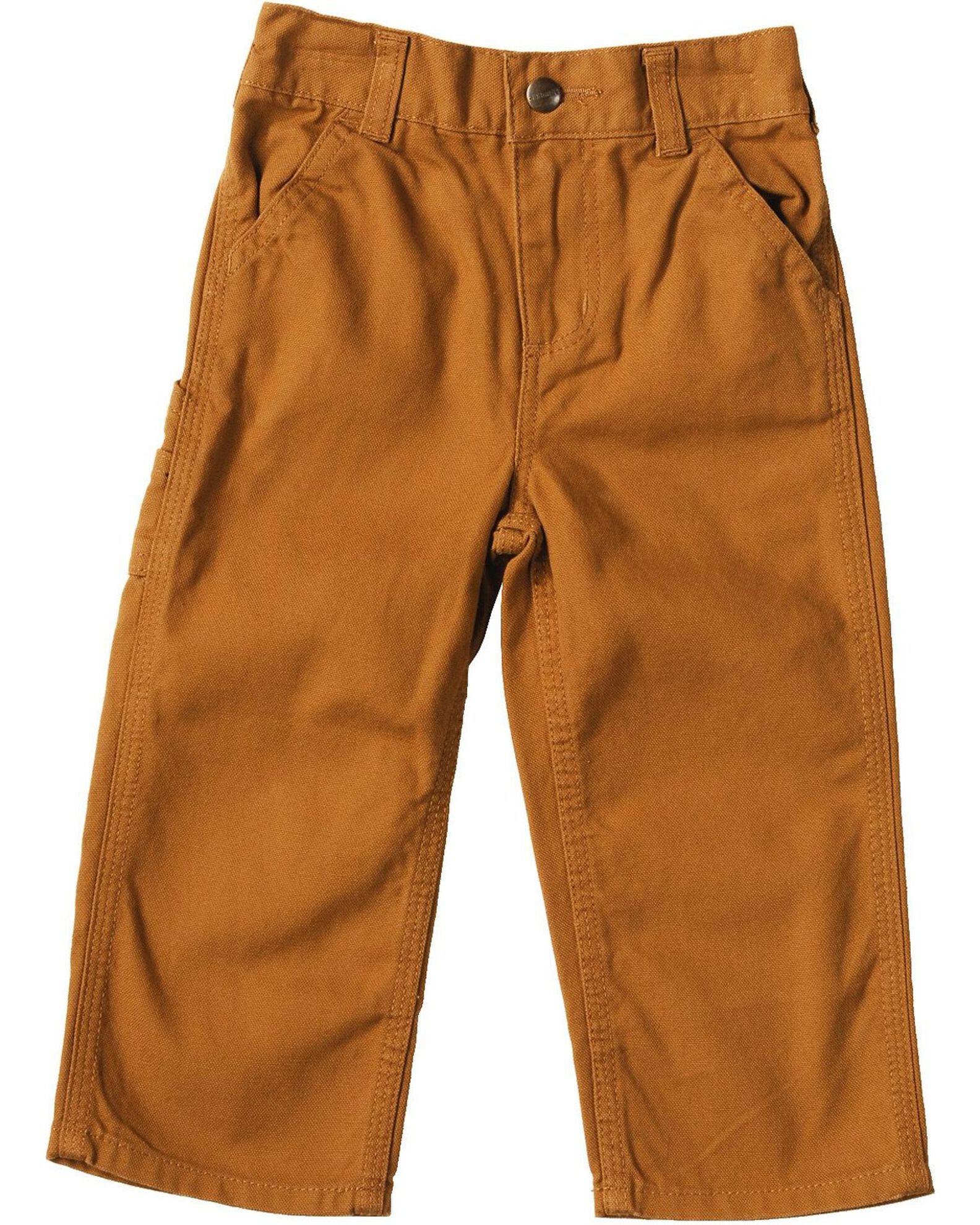 Image #1 - Carhartt Toddler Boys' Duck Dungaree Pants, Brown, hi-res
