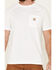 Carhartt Men's White Force Cotton Short Sleeve Work T-Shirt , White, hi-res