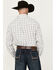 Image #4 - George Strait by Wrangler Men's Plaid Print Long Sleeve Button-Down Stretch Western Shirt, White, hi-res