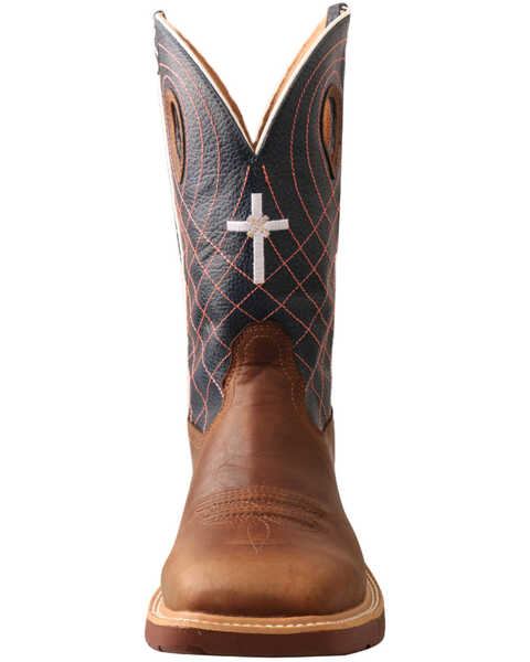 Image #5 - Twisted X Men's Waterproof CellStretch Western Work Boots - Alloy Toe, Brown, hi-res
