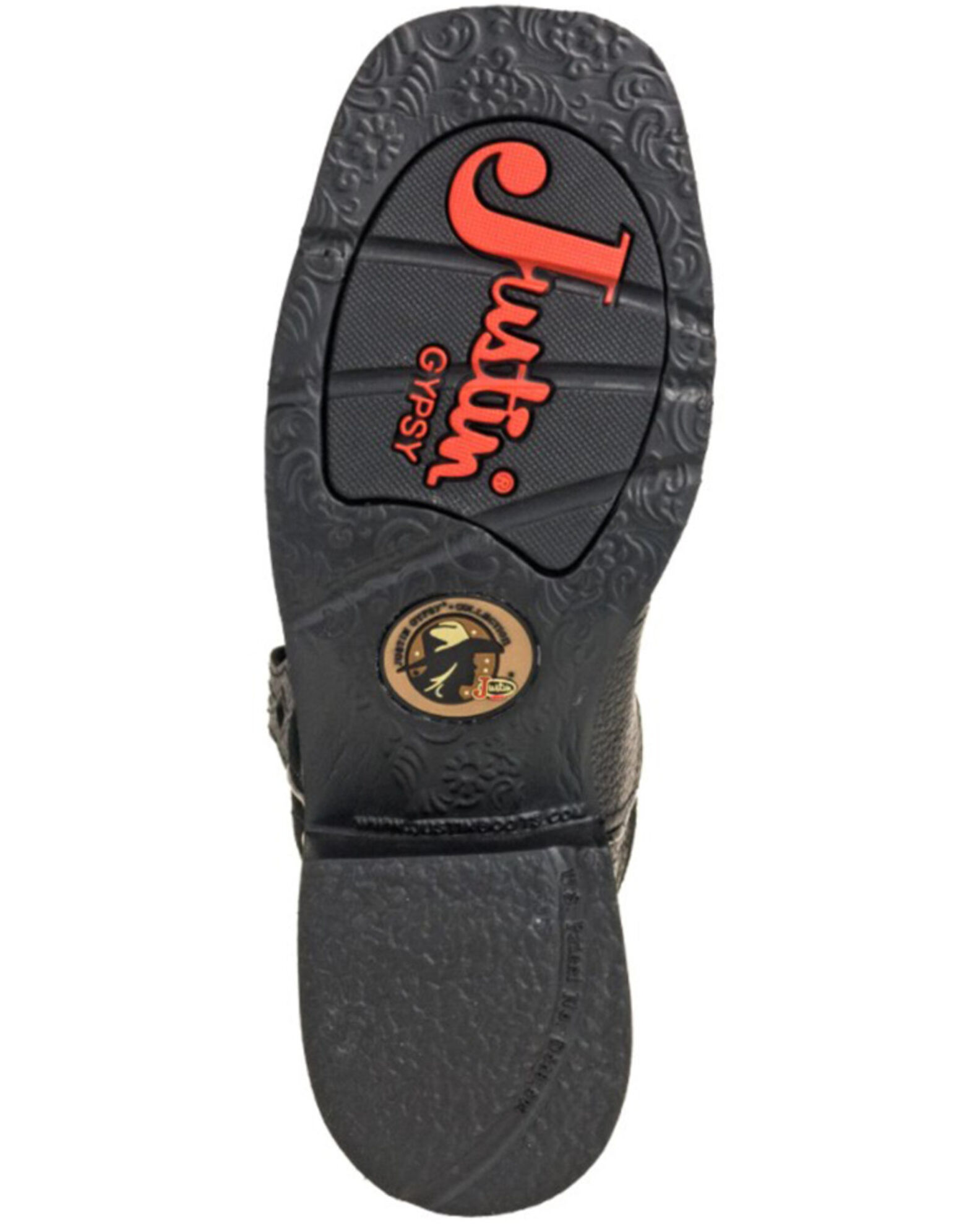 Justin Boots Mandra 8 Square Toe 6.5 Black
