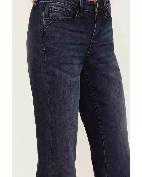 Image #2 - Shyanne Women's Seamed Back Bootcut Jeans, Dark Wash, hi-res