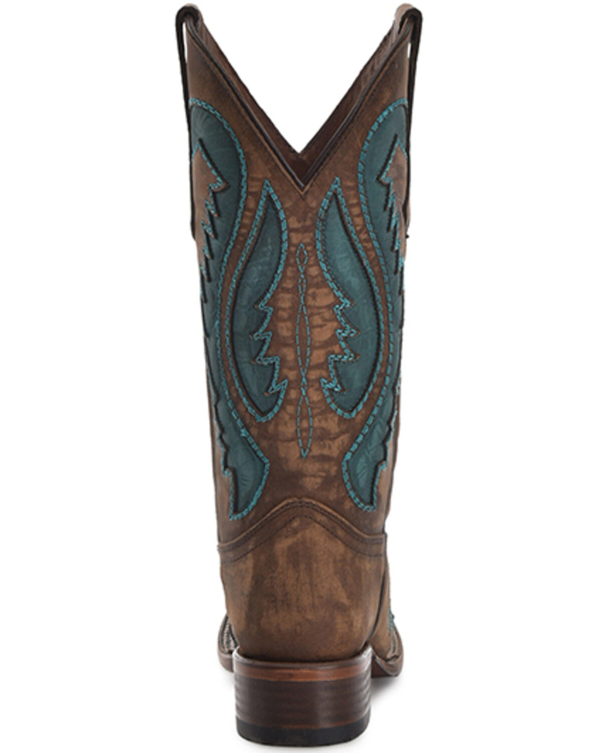 Image #4 - Circle G Women's Inlay Embroidered Western Boots - Square Toe, Brown, hi-res
