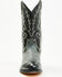 Image #4 - Laredo Men's Lizard Print Wingtip Western Boots - Medium Toe, Grey, hi-res