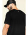 Hawx Men's Pocket Crew Short Sleeve Work T-Shirt - Tall , Black, hi-res